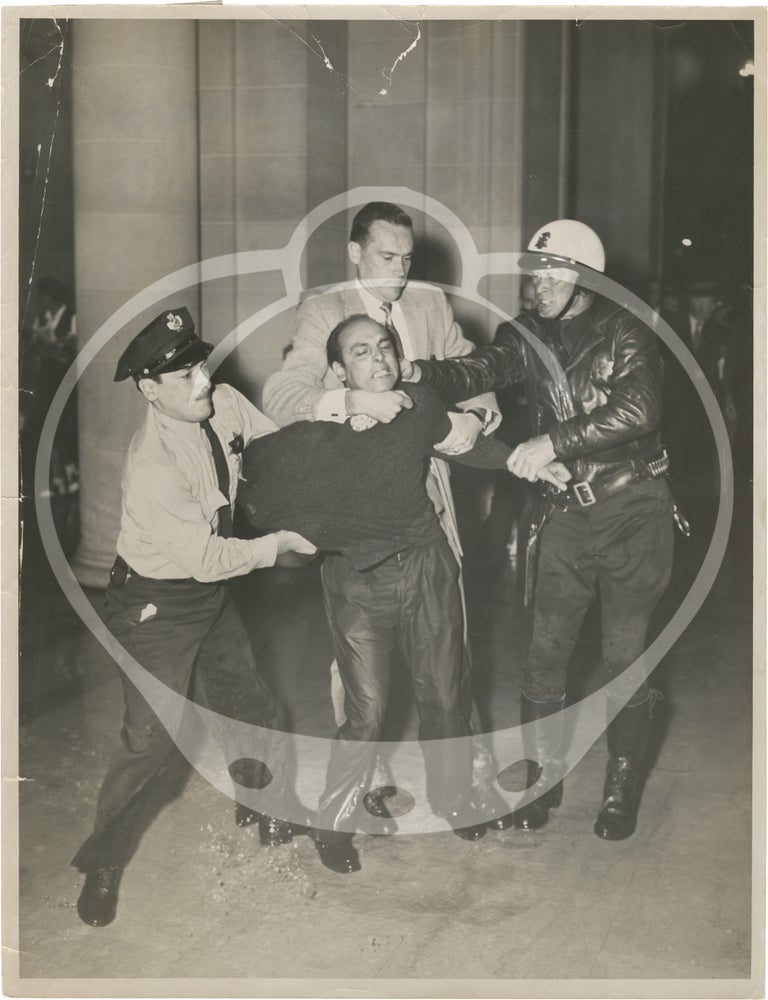 Archive of 14 original large-format press photographs of the 1960 protest against the House on Un-American Activities Committee