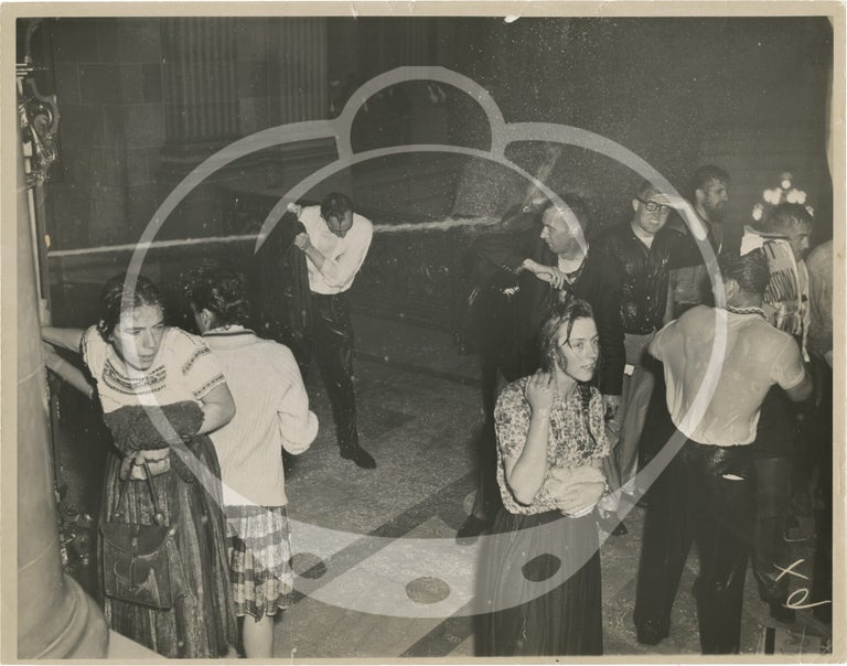 Archive of 14 original large-format press photographs of the 1960 protest against the House on Un-American Activities Committee