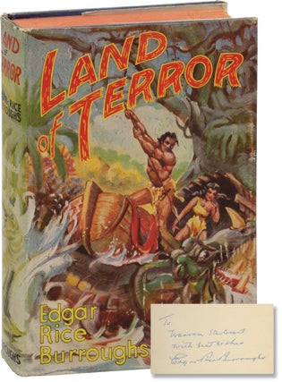 Book #158717] Land of Terror (First Edition, inscribed by the author). Edgar Rice Burroughs