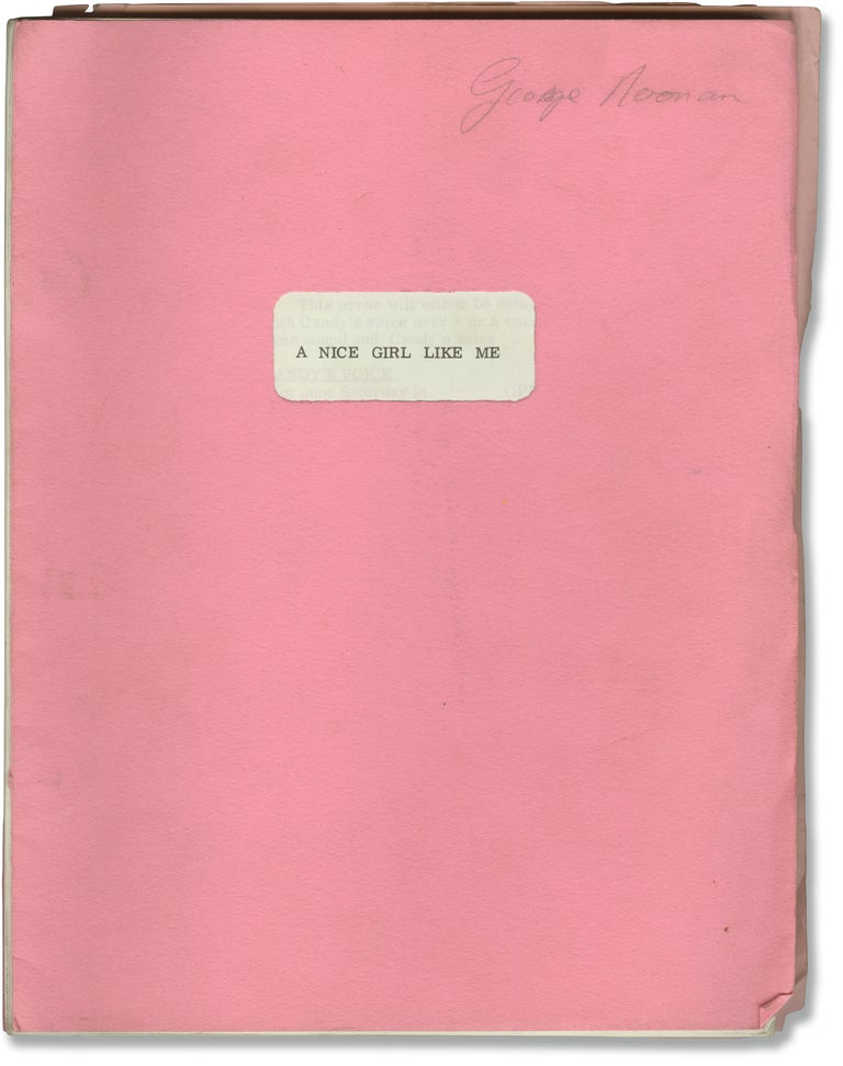 Book #158725] A Nice Girl Like Me (Original screenplay for the 1969 British film). Harry Andrews...