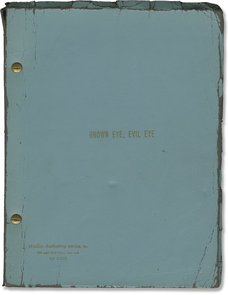 Book #158741] Brown Eye, Evil Eye (Original screenplay for the 1968 film). Robert Angus,...