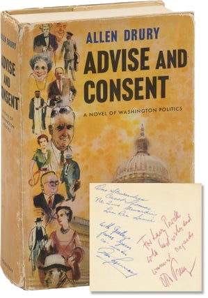 Book #158760] Advise and Consent (Later printing, Round Robin copy signed by the cast and crew of...