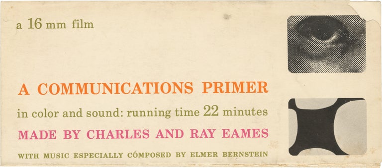 Book #158779] A Communications Primer (Original fold-out flyer for the 1953 short film). Charles...