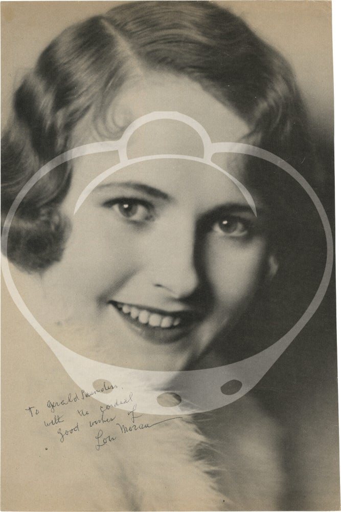 Archive of eleven photographs, two letters, and various pieces of ephemera relating to Lois Moran