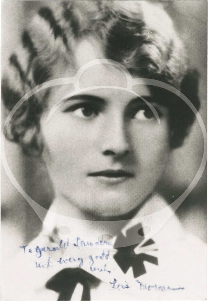 Archive of eleven photographs, two letters, and various pieces of ephemera relating to Lois Moran