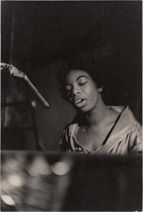 Book #159000] Original photograph of Nina Simone, circa 1959. Nina Simone, Herb Snitzer, subject,...
