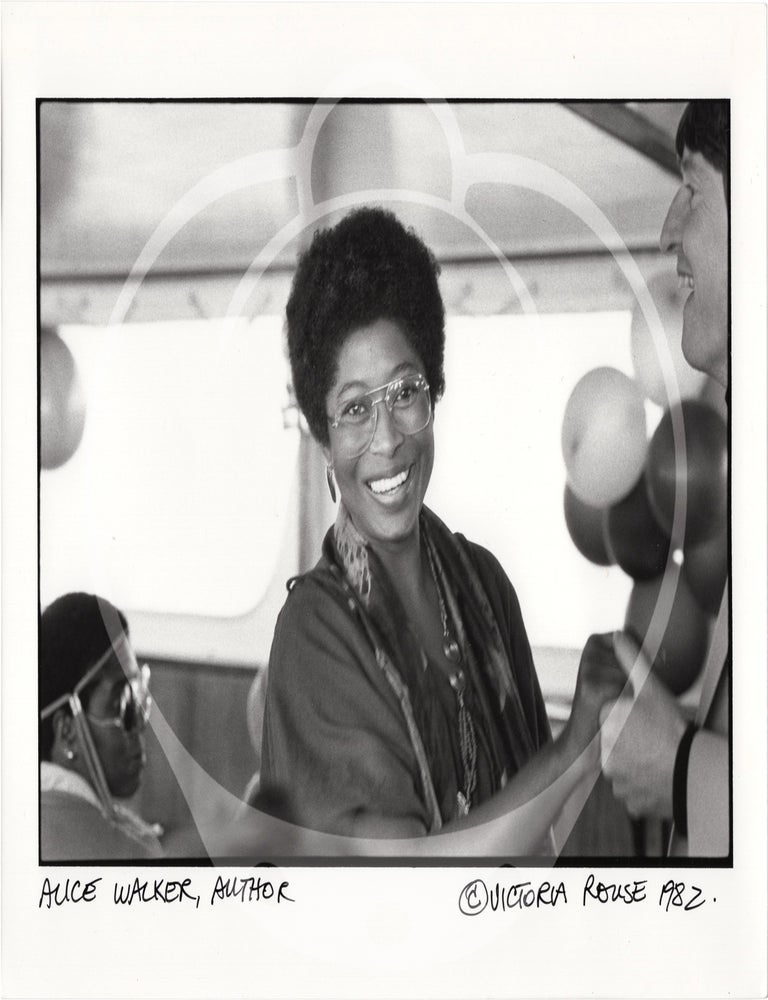 Four original photographs of Alice Walker in 1982
