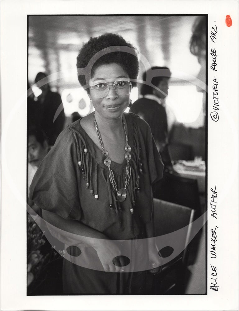 Four original photographs of Alice Walker in 1982