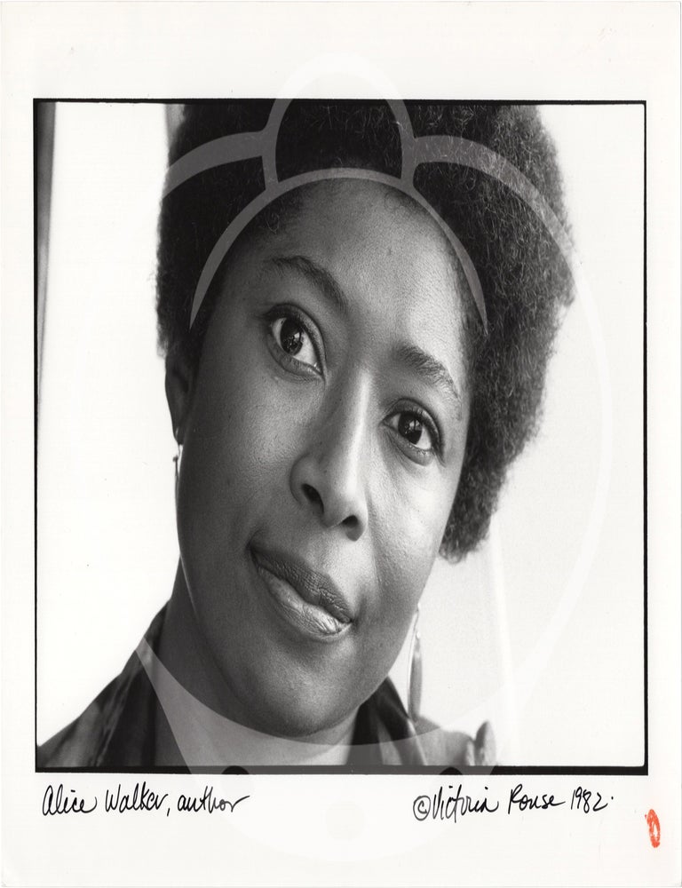 Four original photographs of Alice Walker in 1982