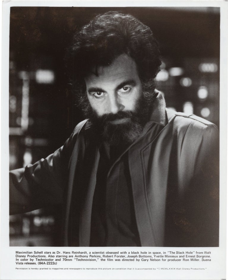 Book #159067] The Black Hole (Original photograph of Maximilian Schell from the 1979 film)....