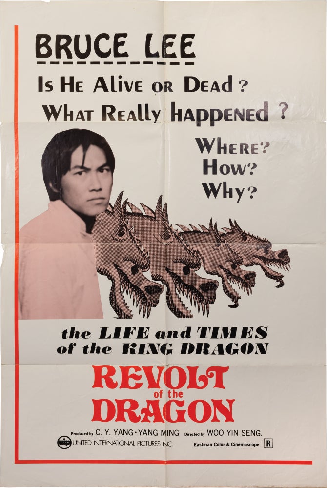 Book #159089] Revolt of the Dragon (Original poster from the 1974 film). Bruce Lee, Fei-Chien Wu,...