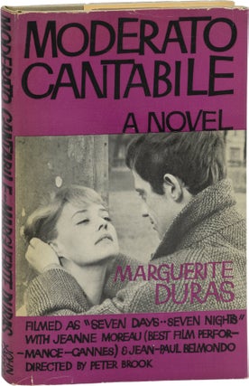 Book #159112] Moderato Cantabile (First UK Edition). Marguerite Duras, Richard Seaver, filmmaker...