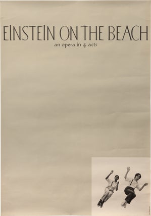 Book #159178] Einstein on the Beach (Original poster for the debut of the 1976 opera). Philip...
