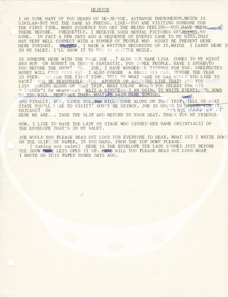 Archive of material belonging to hypnotist and magician John Kolisch