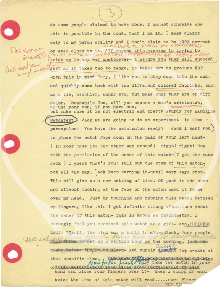 Archive of material belonging to hypnotist and magician John Kolisch