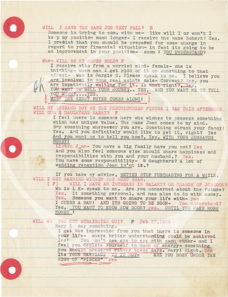 Archive of material belonging to hypnotist and magician John Kolisch