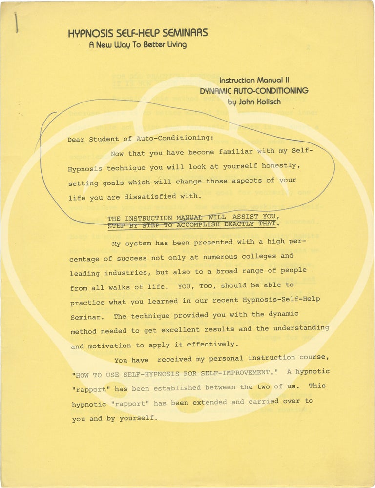 Archive of material belonging to hypnotist and magician John Kolisch