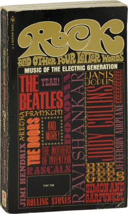 Book #159218] Rock and Other Four Letter Words: Music of the Electric Generation (First Edition)....