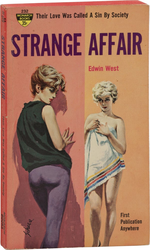 Book #159279] Strange Affair (First Edition). Donald Westlake, Edwin West, Harry Schaare, cover art