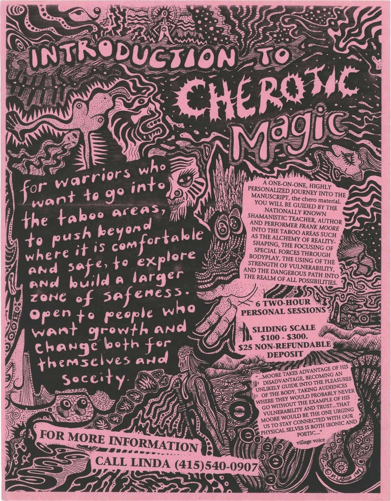 Book #159519] Introduction to Cherotic Magic (Original flyer advertising "personalized journey...