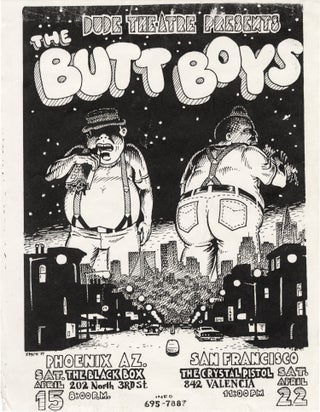 Book #159582] Dude Theatre Presents The Butt Boys (Original flyer for two performances at The...