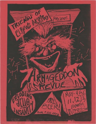 Book #159650] Friends of Elbows Akimbo Present Armageddon Review (Original flyer for the 1990...