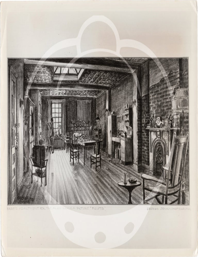 Collection of 15 original photographs of production designs used during the 1978 exhibition, "Designed for Film: The Hollywood Art Director," at the Museum of Modern Art