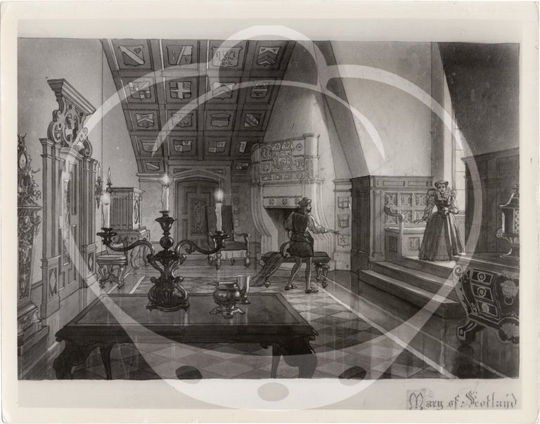 Collection of 15 original photographs of production designs used during the 1978 exhibition, "Designed for Film: The Hollywood Art Director," at the Museum of Modern Art