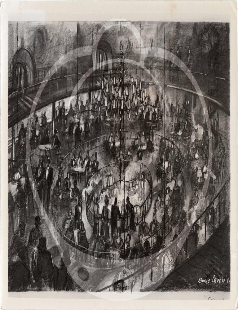 Collection of 15 original photographs of production designs used during the 1978 exhibition, "Designed for Film: The Hollywood Art Director," at the Museum of Modern Art