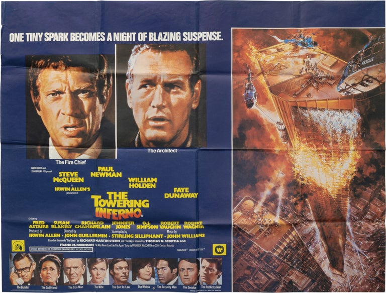 Book #159689] The Towering Inferno (Original poster for the 1974 film). Paul Newman Steve...