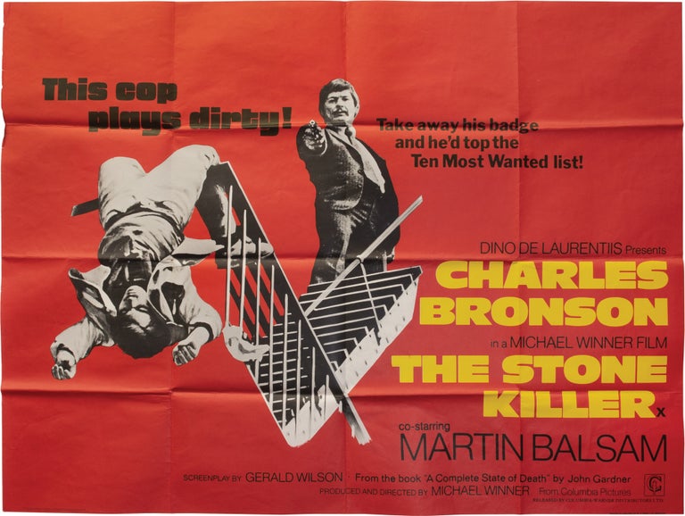 Book #159690] The Stone Killer (Original poster for the 1973 film). Martin Balsam Charles...