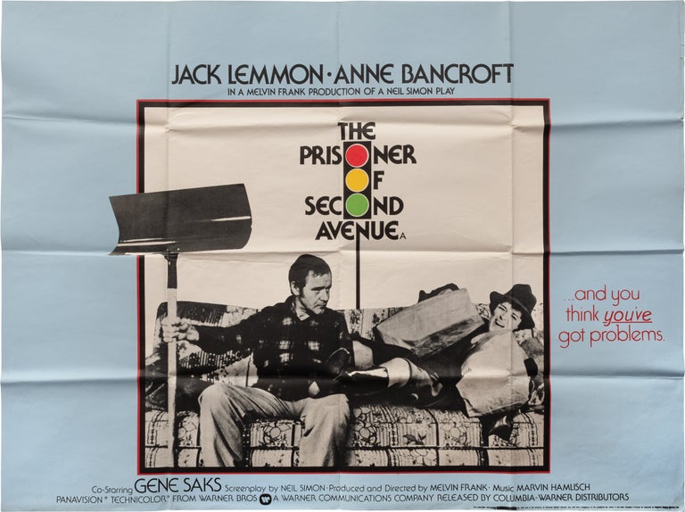 Book #159695] The Prisoner of Second Avenue (Original poster for the 1975 film). Anne Bancroft...