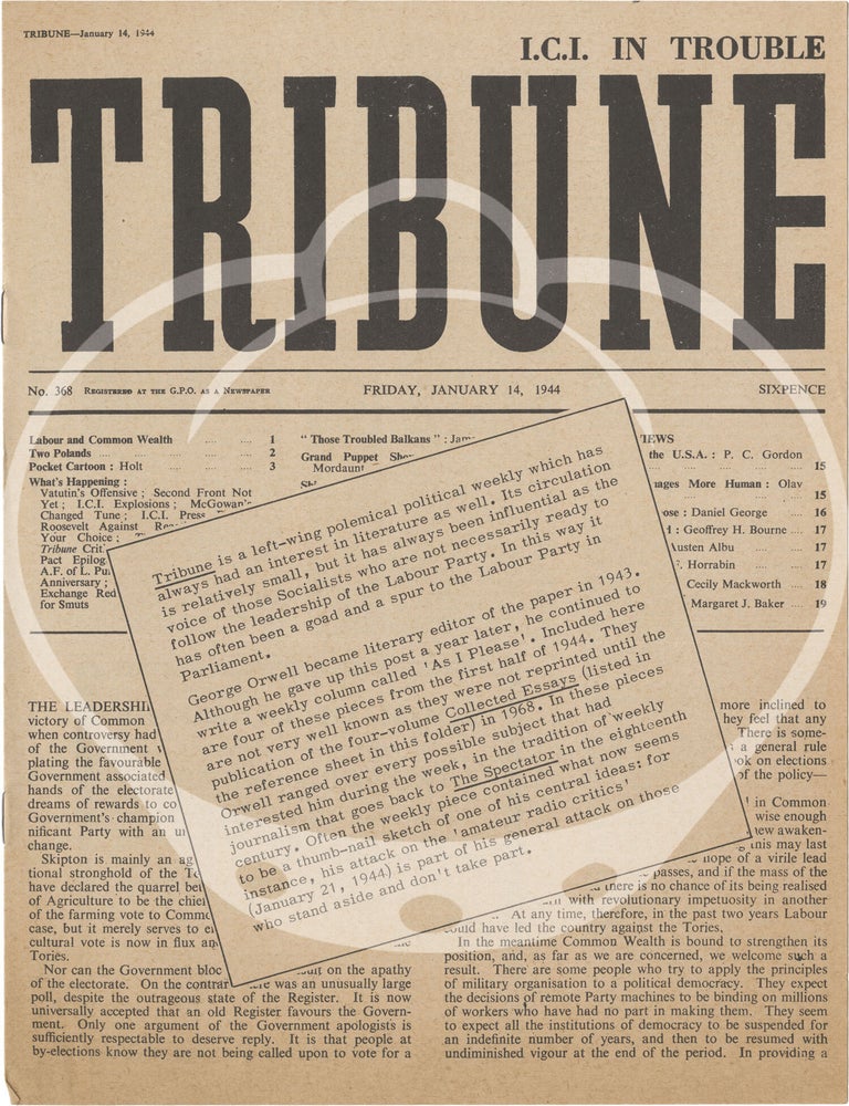 The Times Authors, No. 2: George Orwell