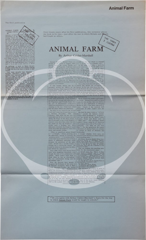 The Times Authors, No. 2: George Orwell