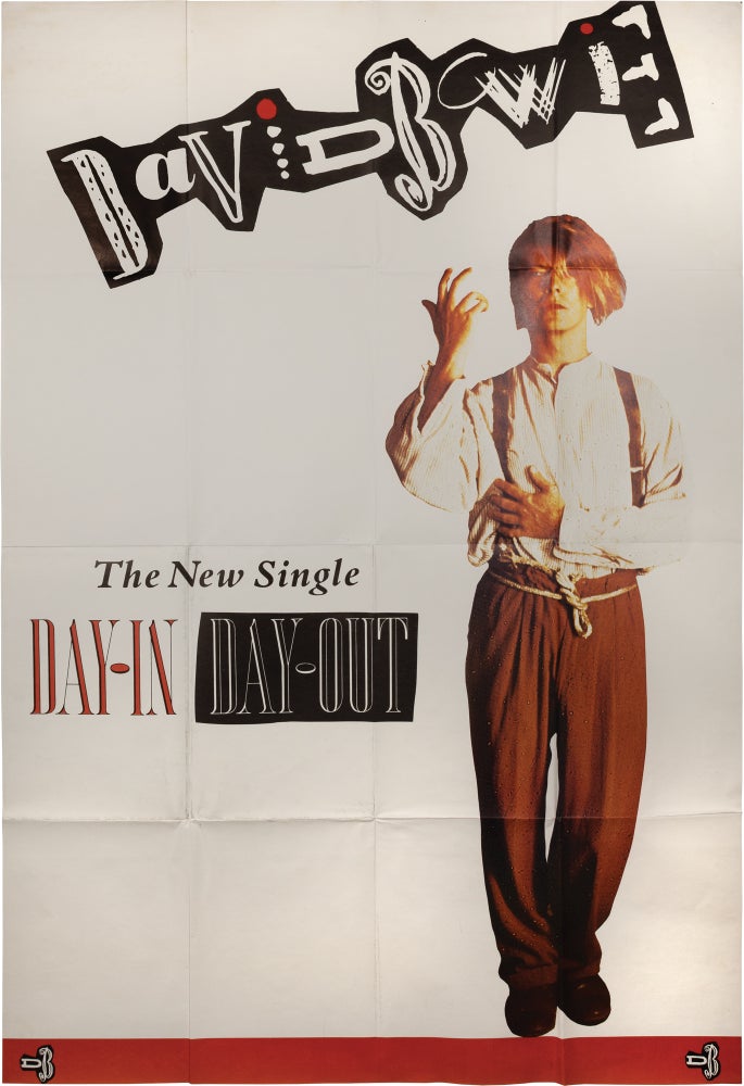 Book #159777] Day-In Day-Out (Original UK record store poster for the 1987 single by David...