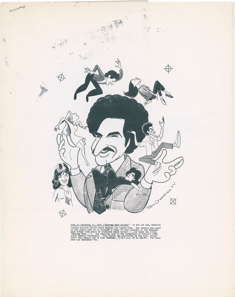 Book #159884] Welcome Back, Kotter (Four original photographs of illustrations from the 1975-1979...