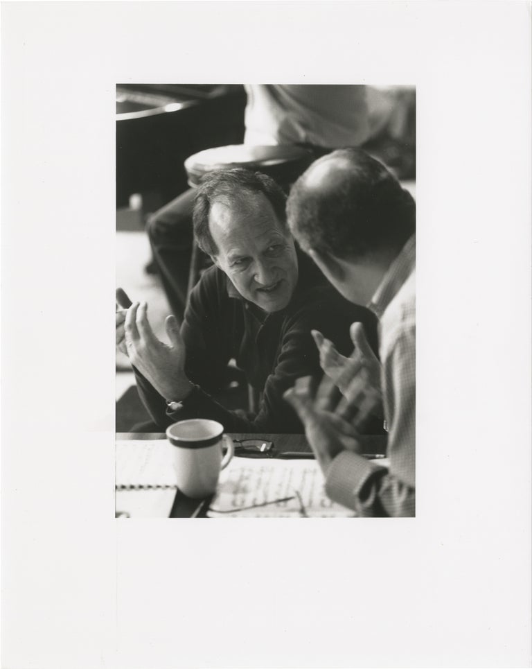 Book #159893] Tannhauser (Three original photographs of Werner Herzog in rehearsals for the 2000...
