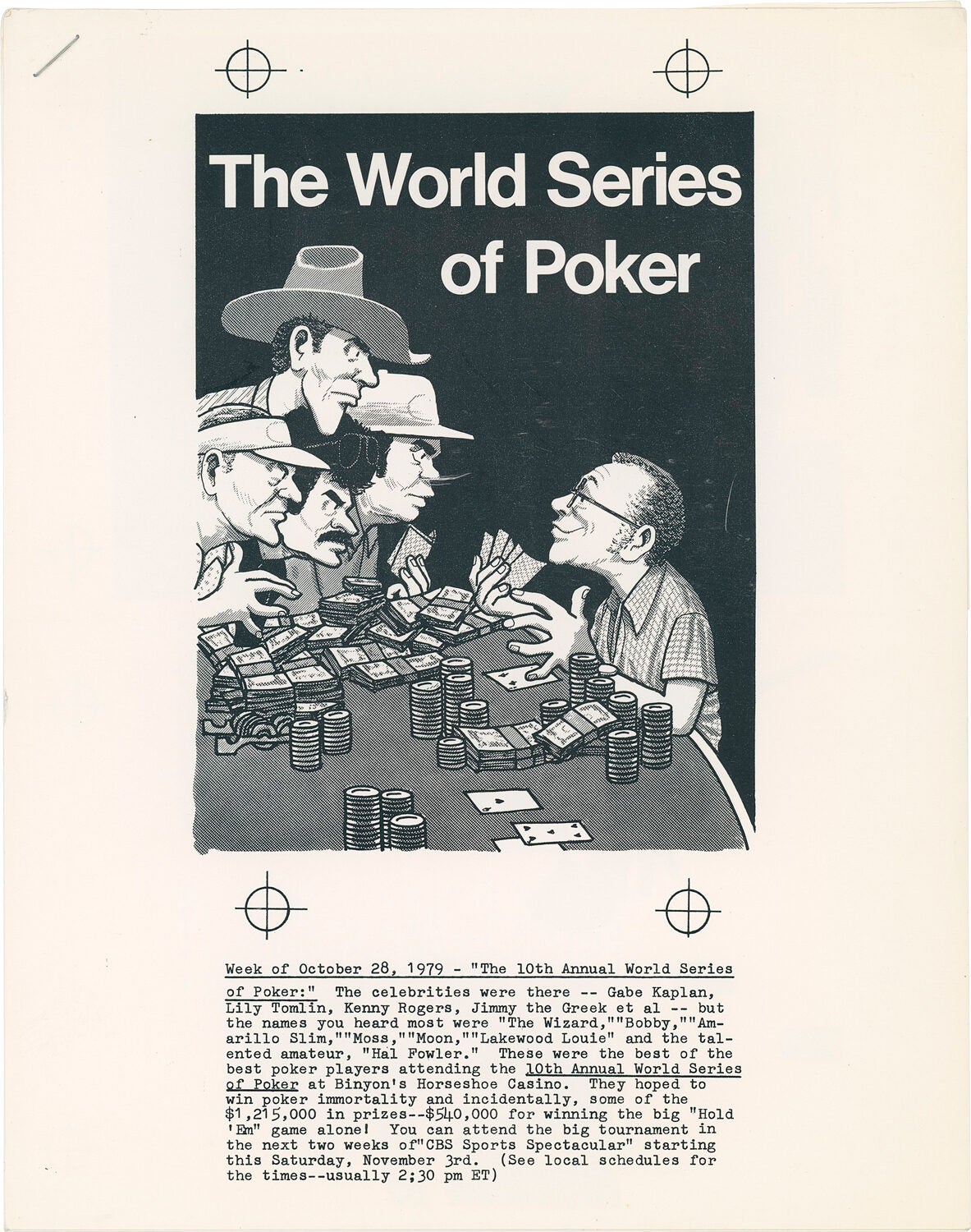 CBS Sports Spectacular: The 10th Annual World Series of Poker