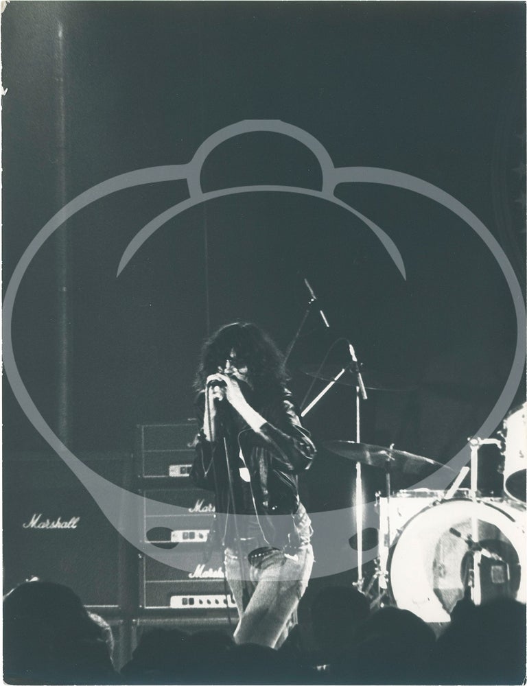 Three original photographs of the Ramones in concert in Paris, 1977