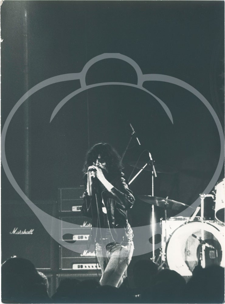 Three original photographs of the Ramones in concert in Paris, 1977