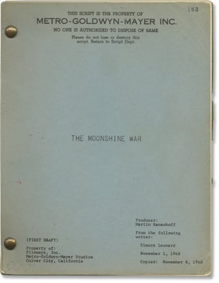 Book #159980] The Moonshine War (Original screenplay for the 1970 film). Richard Widmark Alan...