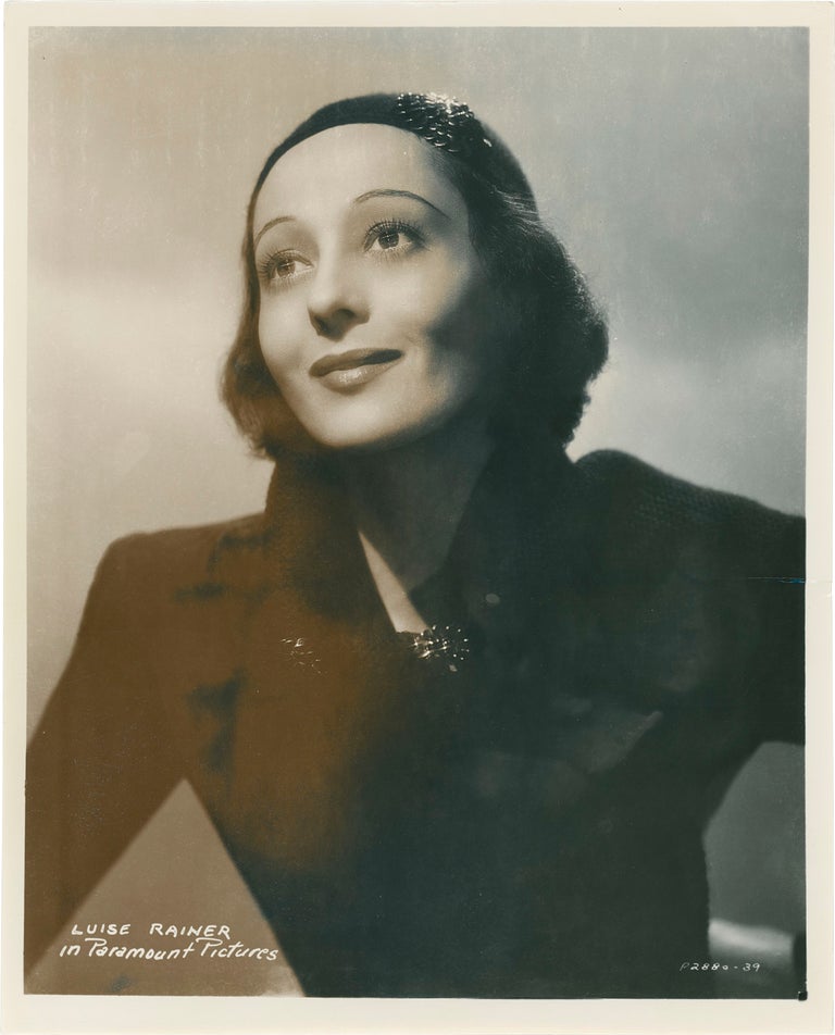 [Book #159992] Four original photographs of Luise Rainer, circa 1940s. Luise Rainer, subject.