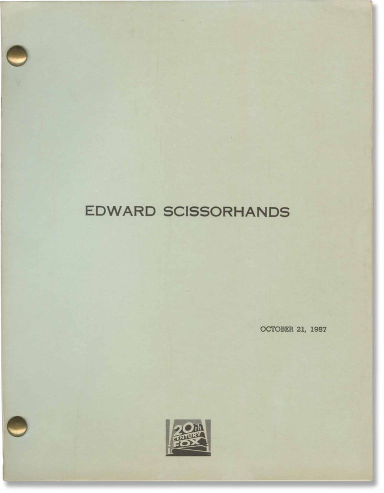 Book #160027] Edward Scissorhands (Original screenplay for the 1990 film). Tim Burton, Caroline...
