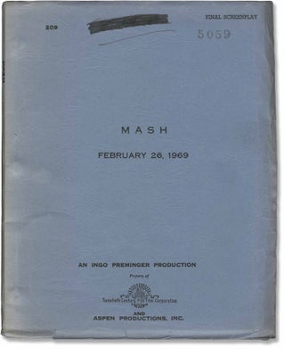 Book #160038] MASH [M*A*S*H] (Original screenplay for the 1970 film). Robert Altman, Richard...