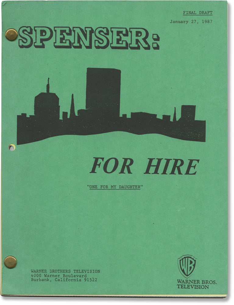 Book #160062] Spenser: For Hire: One for My Daughter (Original screenplay for the 1987 television...