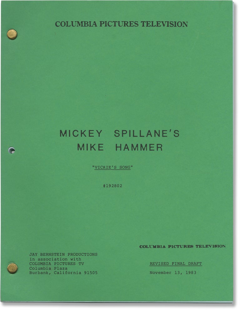 [Book #160076] Mickey Spillane's Mike Hammer: Vickie's Song. Mickey Spillane, Don Stroud Stacy Keach, Leigh McCloskey, Ernie Sabella, Michael Preece, Joseph Gunn, novel, starring, director, screenwriter.