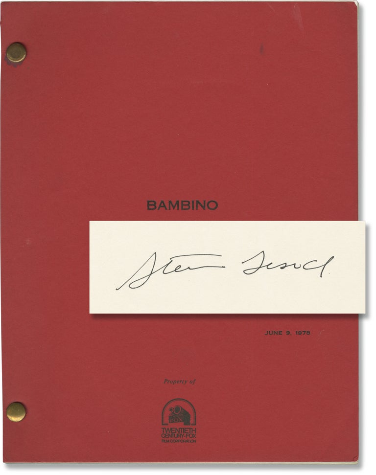 Breaking Away [Bambino] (Original screenplay for the 1979 film, signed by screenwriter Steve Tesich