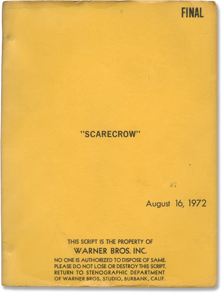 Book #160169] Scarecrow (Original screenplay for the 1973 film). Al Pacino Gene Hackman, Dorothy...