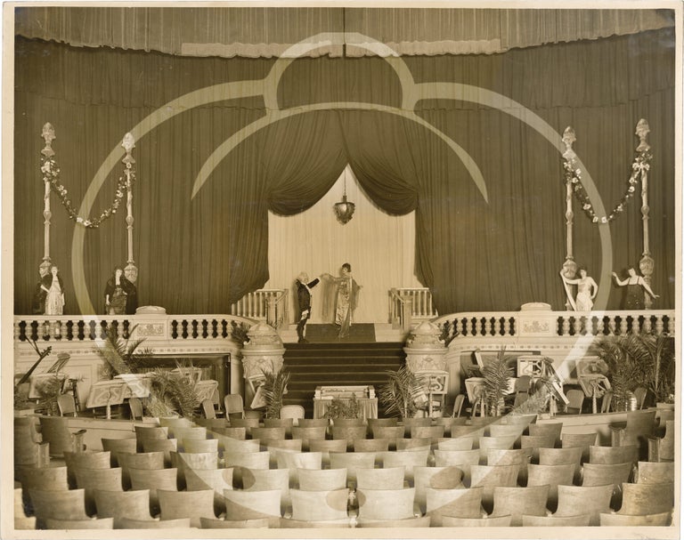 Archive of 41 photographs relating to silent film screenings at the California Theatre, 1919-1921