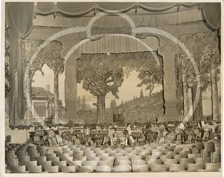Archive of 41 photographs relating to silent film screenings at the California Theatre, 1919-1921
